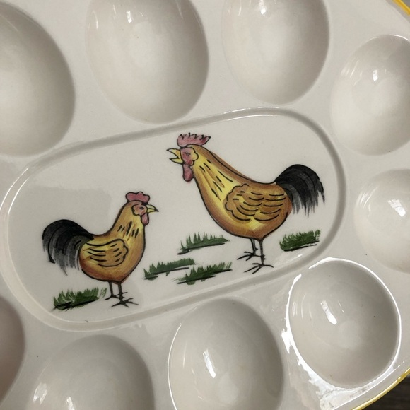 Vtg Deviled Egg Plate - Picture 7 of 11